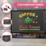 40x60cm LED Drawing Writing Board Fluorescent Light Up Sensory Play - Rear View