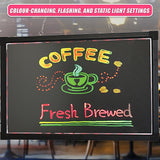 40x60cm LED Drawing Writing Board Fluorescent Light Up Sensory Play - Close-Up Angle