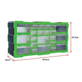 22 Multi Drawer Parts Storage Cabinet Unit Organiser Home Garage Tool Box - Extra Image