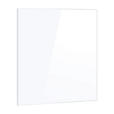 Toughened 90cm x 70cm White Glass Kitchen Splashback