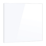 Toughened 90cm x 75cm White Glass Kitchen Splashback