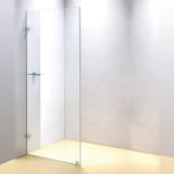 700 x 2000mm Frameless 10mm Safety Glass Shower Screen - Front View