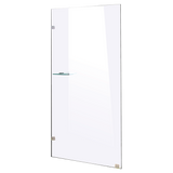 900 x 2100mm Frameless 10mm Safety Glass Shower Screen