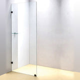 700 x 2100mm Frameless 10mm Safety Glass Shower Screen - Front View