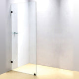 800 x 2000mm Frameless 10mm Safety Glass Shower Screen - Front View