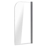 180 Degree Pivot Door 6mm Safety Glass Bath Shower Screen 800x1400mm By Della Francesca - 45-Degree Angle