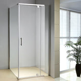 Shower Screen 900x900x1900mm Framed Safety Glass Pivot Door By Della Francesca - Front View