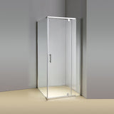 Shower Screen 1000x1000x1900mm Framed Safety Glass Pivot Door By Della Francesca - Front View