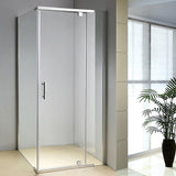 Shower Screen 1000x700x1900mm Framed Safety Glass Pivot Door By Della Francesca - Front View