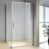 Shower Screen 1200x700x1900mm Framed Safety Glass Pivot Door By Della Francesca - Front View