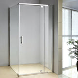 Shower Screen 1200x900x1900mm Framed Safety Glass Pivot Door By Della Francesca - Front View