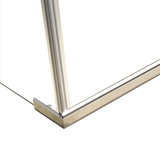 Shower Screen 1200x900x1900mm Framed Safety Glass Pivot Door By Della Francesca - 45-Degree Angle