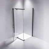 Shower Screen 900x700x1900mm Framed Safety Glass Pivot Door By Della Francesca - Front View