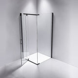 Shower Screen 900x800x1900mm Framed Safety Glass Pivot Door By Della Francesca - Front View