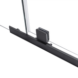 Shower Screen 1000x800x1900mm Framed Safety Glass Pivot Door By Della Francesca - 45-Degree Angle