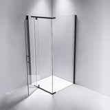 Shower Screen 1200x700x1900mm Framed Safety Glass Pivot Door By Della Francesca - Front View