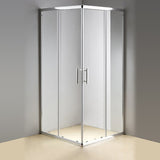 900 x 900mm Sliding Door Nano Safety Glass Shower Screen By Della Francesca - Front View