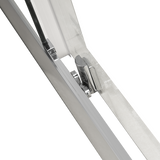 900 x 1200mm Sliding Door Nano Safety Glass Shower Screen By Della Francesca - 45-Degree Angle