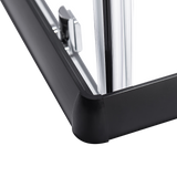 1000 x 800mm Sliding Door Nano Safety Glass Shower Screen By Della Francesca - Close-Up Angle