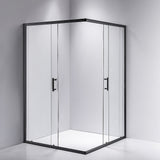 1000 x 1000mm Sliding Door Nano Safety Glass Shower Screen By Della Francesca - Front View