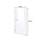 800 x 2100mm Frameless 10mm Safety Glass Shower Screen - Extra Image