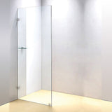 700 x 2000mm Frameless 10mm Safety Glass Shower Screen - Top-Down View