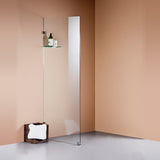 900 x 2100mm Frameless 10mm Safety Glass Shower Screen