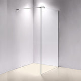 1200 x 2000mm Frameless 10mm Safety Glass Shower Screen - Top-Down View