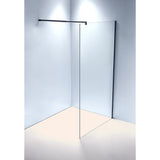1100 x 2000mm Frameless 10mm Safety Glass Shower Screen - Front View