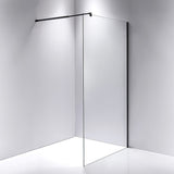1200 x 2100mm Frameless 10mm Safety Glass Shower Screen - Front View