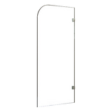 700 x 1450mm Frameless Bath Panel 10mm Glass Shower Screen By Della Francesca - Top-Down View