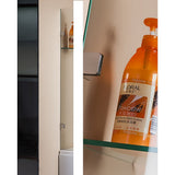 700 x 1450mm Frameless Bath Panel 10mm Glass Shower Screen By Della Francesca - 45-Degree Angle