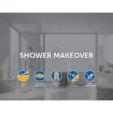 1000 x 1000mm Frameless 10mm Glass Shower Screen By Della Francesca - Front View