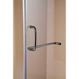1000 x 1000mm Frameless 10mm Glass Shower Screen By Della Francesca - Top-Down View