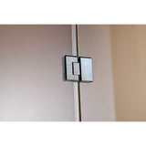 1000 x 1000mm Frameless 10mm Glass Shower Screen By Della Francesca - 45-Degree Angle