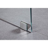 1000 x 1000mm Frameless 10mm Glass Shower Screen By Della Francesca - Rear View