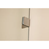 1000 x 1000mm Frameless 10mm Glass Shower Screen By Della Francesca - Low Angle