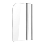 180 Degree Pivot Door 6mm Safety Glass Bath Shower Screen 1200x1400mm By Della Francesca - Close-Up Angle