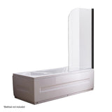 180 Degree Pivot Door 6mm Safety Glass Bath Shower Screen 900x1400mm By Della Francesca