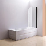 180 Degree Pivot Door 6mm Safety Glass Bath Shower Screen 900x1400mm By Della Francesca - Front View