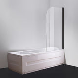180 Degree Pivot Door 6mm Safety Glass Bath Shower Screen 900x1400mm By Della Francesca - Low Angle