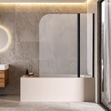 180 Degree Pivot Door 6mm Safety Glass Bath Shower Screen 1200x1400mm By Della Francesca