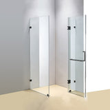 1000 x 1000mm Frameless 10mm Glass Shower Screen By Della Francesca - Front View