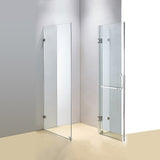 1000 x 1000mm Frameless 10mm Glass Shower Screen By Della Francesca - Front View