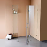 1000 x 1000mm Frameless 10mm Glass Shower Screen By Della Francesca - Front View