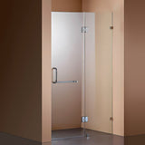100 x 200cm Wall to Wall Frameless Shower Screen 10mm Glass By Della Francesca - Front View