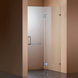 110 x 200cm Wall to Wall Frameless Shower Screen 10mm Glass By Della Francesca - Front View