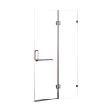 120 x 200cm Wall to Wall Frameless Shower Screen 10mm Glass By Della Francesca