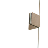 120 x 200cm Wall to Wall Frameless Shower Screen 10mm Glass By Della Francesca - 45-Degree Angle