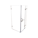 1000 x 700mm Frameless 10mm Glass Shower Screen By Della Francesca - Top-Down View